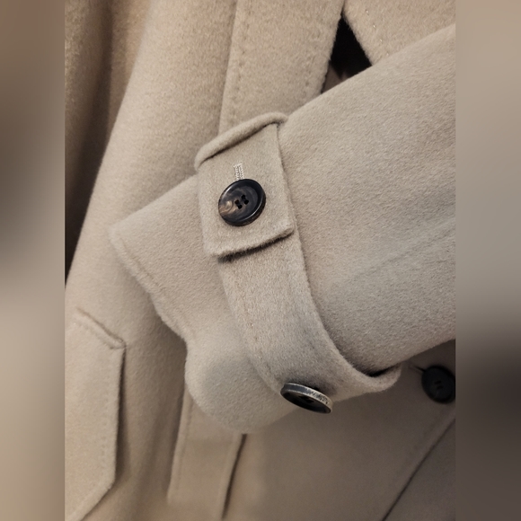 Oversized Winter Wool Cashmere Coat Size Small - NO BELT - Picture 12 of 16